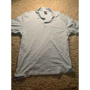 Brooks Brothers Polo Solid Light  Blue Shirt  Mens Size Large Bin N